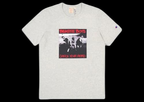 Champion x Beastie Boys x Eric Haze Check Your Head T-Shirt Oxford Grey