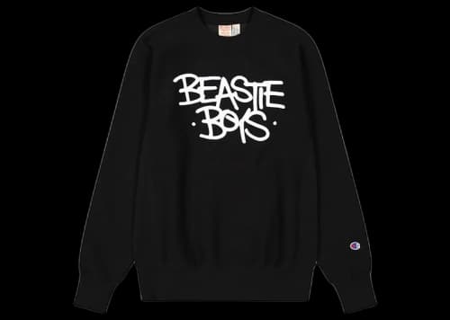Champion x Beastie Boys x Eric Haze Reverse Weave Crewneck Sweatshirt Black