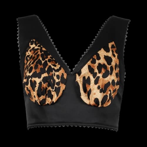 Rabanne Cropped Top 'Leopard'