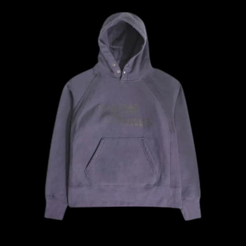 Engineered Garments Printed Raglan Hoodie 'Navy'