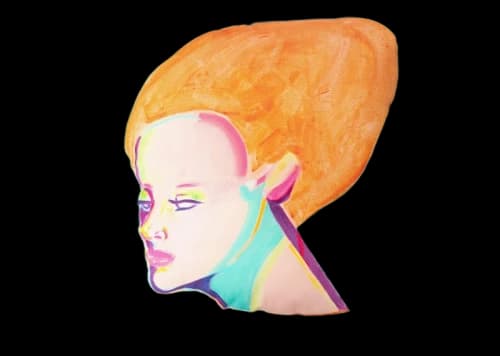 Medicom MLE Saiko Otake Mannequin Head Green Square Cushion Green