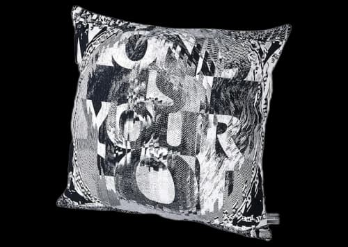 Medicom x SYNC Kosuke Kawamura Money Is Your God Square Cushion White/Black