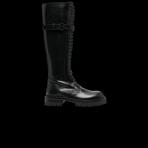 Ann Demeulemeester Knee-High Lace-Up Boot 'Black' (Women's)