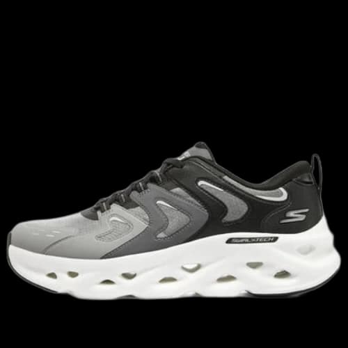 Skechers Go Run Swirl Tech Glide-Step Hyper Burst 'Black Grey White'
