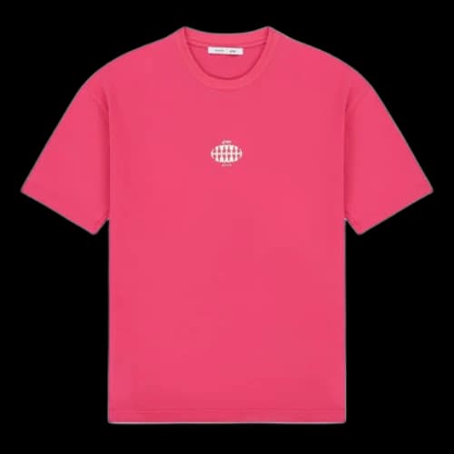 ASICS x 8ON8 Crossover Logo Sports Loose Round Neck Short Sleeve Couple Style Rose Red