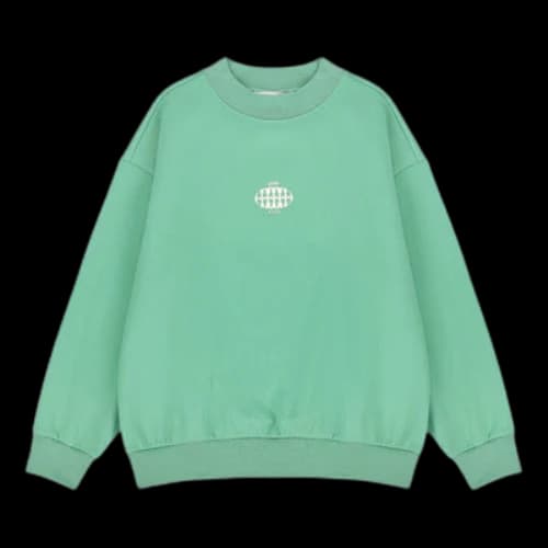 ASICS x 8ON8 Crossover Sports Loose Round Neck Pullover Couple Style Green