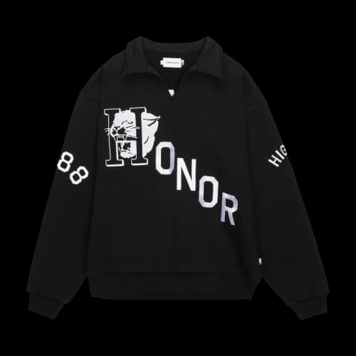 Honor The Gift Mascot Henley Sweater 'Black'