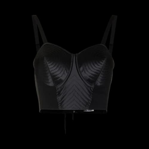 Jean Paul Gaultier x Lotta Volkova Lace-Up Bralette 'Onyx Black'