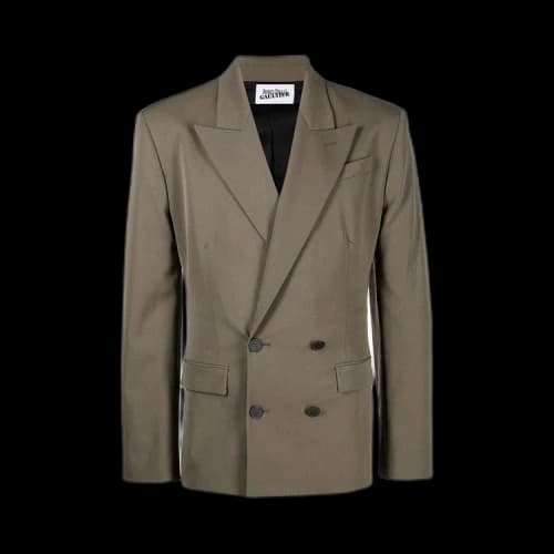 Jean Paul Gaultier Double-Breasted Tailored Blazer 'Taupe'