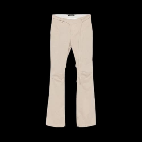 Ottolinger Deconstructed Flared Chino Pants 'Beige'