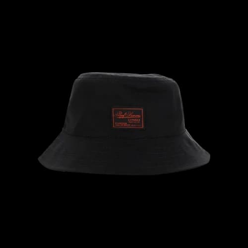 Raf Simons Reversible Bucket Hat With Woven Label 'Black'