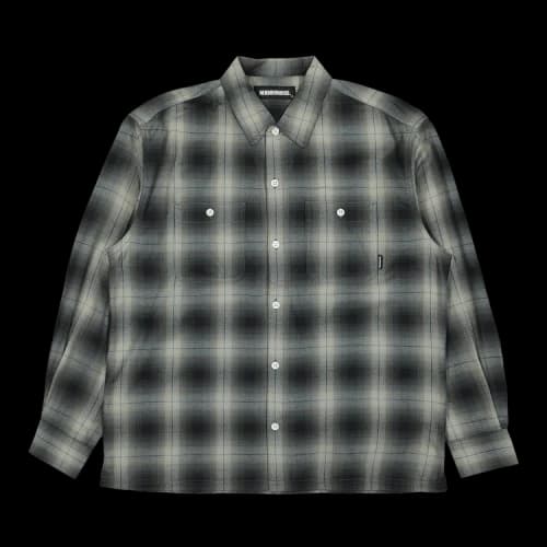 Neighborhood CR Check Long-Sleeve Shirt 'Black'