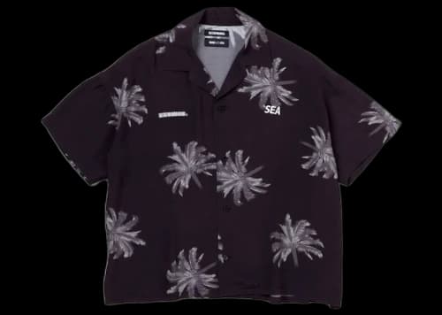 Neighborhood x Wind and Sea Hawaiian Shirt Black