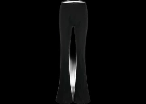 Jacquemus Wool-Blend Flared Trousers Black
