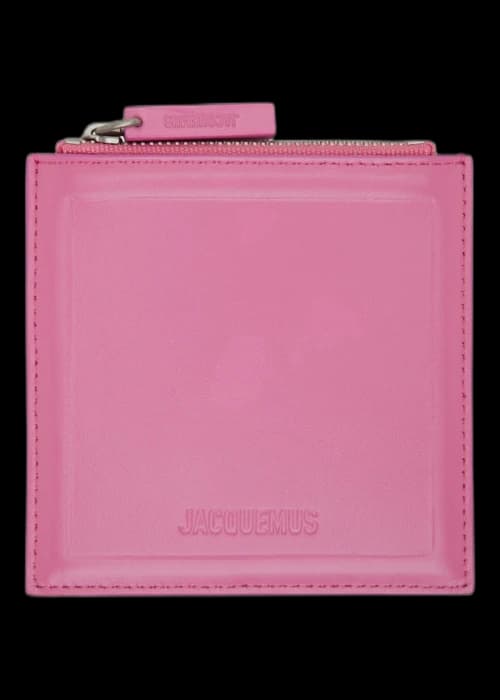 Jacquemus Le Carre Zip Up Purse Pink