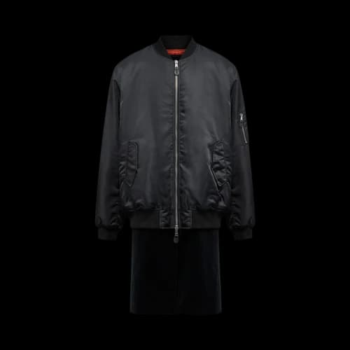 Raf Simons Bomber With Elongated Undercoat Ghost Print 'Black'