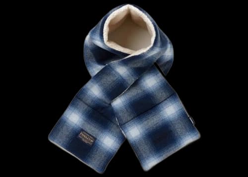 Neighborhood x Pendleton Boa Check Scarf Blue