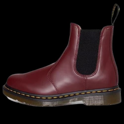 Dr.Martens 2976 Yellow Stitch Chelsea Boots 'Cherry Red'