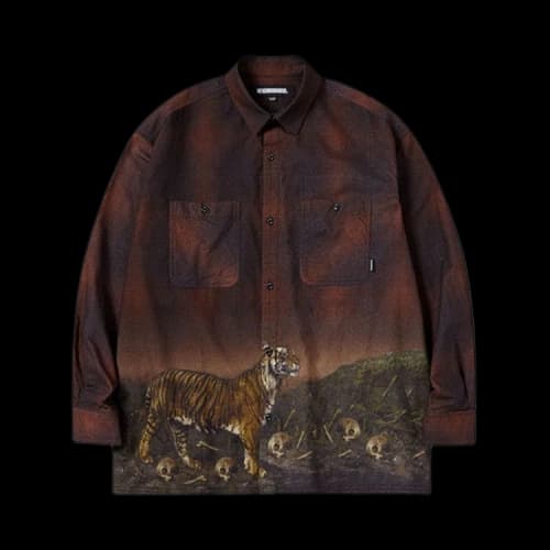 Neighborhood Tiger VE Long-Sleeve Shirt 'Brown'