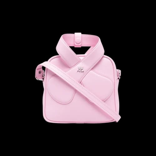 Courrèges Leather Loop Bag 'Rose'