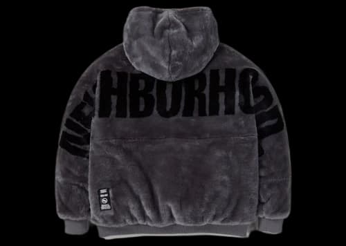 Neighborhood Fur Hooded Jacket Grey