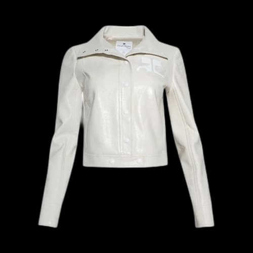 Courrèges Vinyl Reedition Jacket 'Off White'