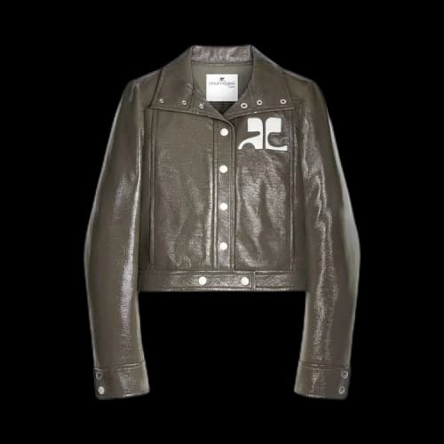 Courrèges Vinyl Reedition Jacket 'Camouflage Green'
