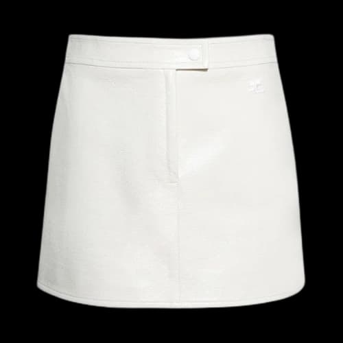 Courrèges Vinyl Reedition Skirt 'Off White'