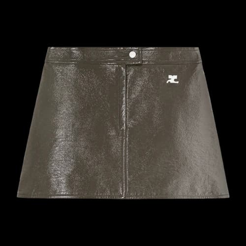 Courrèges Vinyl Reedition Skirt 'Camouflage Green'