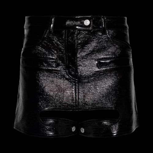 Courrèges Chaps Vinyl Skirt 'Black'