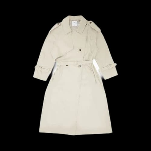 Courrèges Strap Iconic Trench Coat 'Mastic Grey'