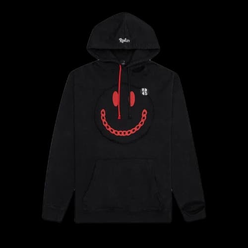 Raf Simons Destroy Washed Print Regular Fit Hoodie 'Black'
