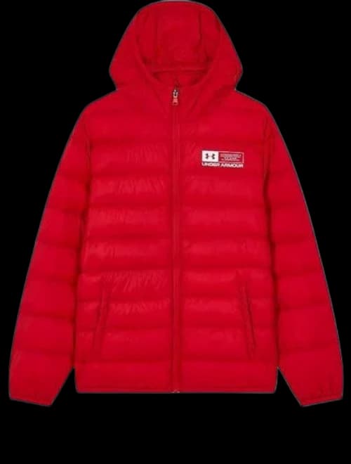 (GS) Under Armour Warm Puffer Jacket 'Racing Red'
