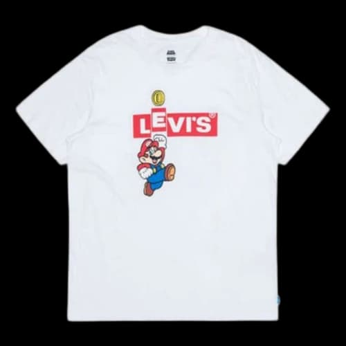 To Be Defined Levis x SUPER MARIO Crossover Printing Short Sleeve White