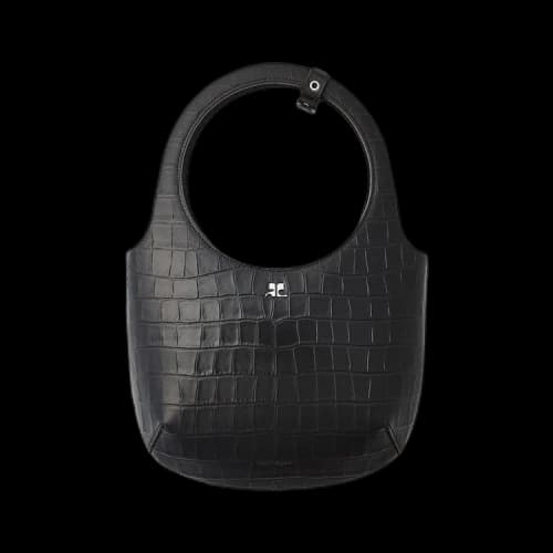 Courrèges Holy Croco Stamped Bag 'Bark'
