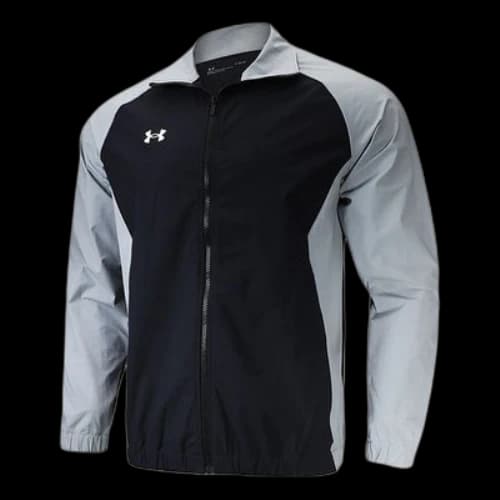 Under Armour Sportstyle Woven Full Zip Jacket 'Black Grey'