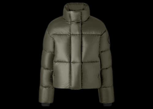 Canada Goose Black Label Cypress Cropped Puffer Jacket Silverbirch