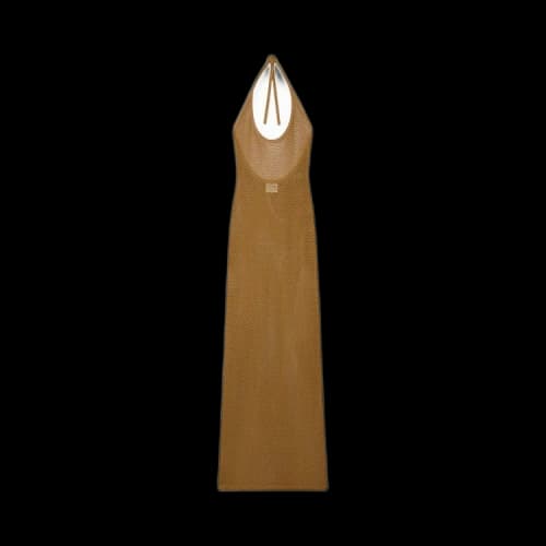 Courrèges Holistic Mesh Long Dress 'Sepia'