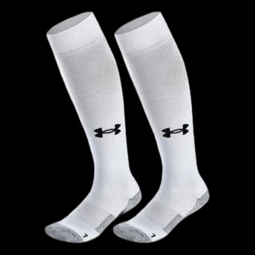 Under Armour Long Soccer Socks 'White Grey Black'