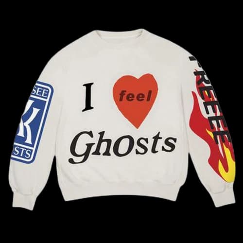 Cactus Plant Flea Market Kids See Ghosts FREEEE Crewneck Sweatshirt Ghost 'Ghost'