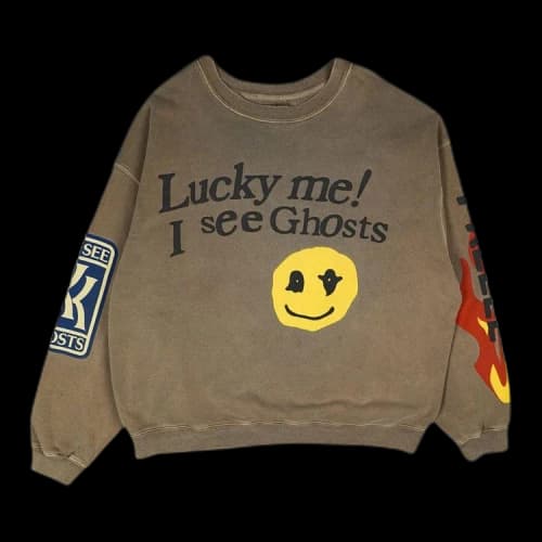 Cactus Plant Flea Market Kids See Ghosts Lucky Me Crewneck Sweatshirt 'Trench'