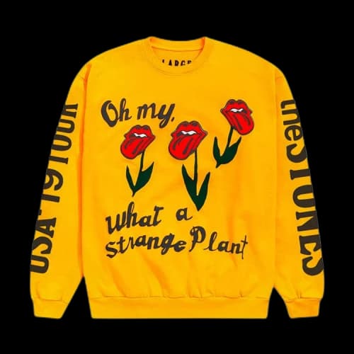 Cactus Plant Flea Market Rolling Stones No Filter Tour Sweatshirt 'Gold'