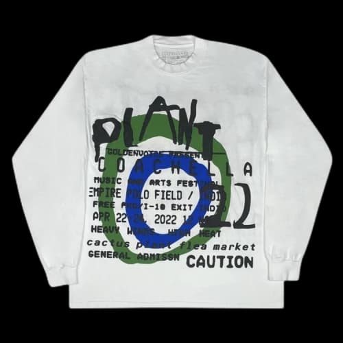 Cactus Plant Flea Market x Coachella Long-Sleeve Tee 'White/Green'