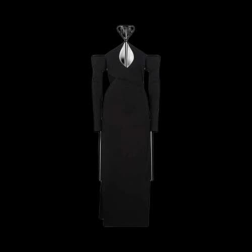 The Attico Greta Midi Dress 'Black'