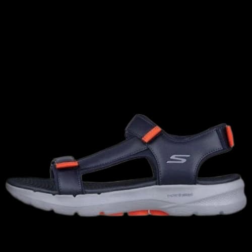 Skechers Go Walk 6 Sandal 'Navy Orange'