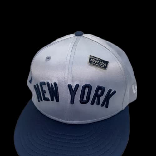 New Era New York Yankees 59Fifty Cap Silver Navy