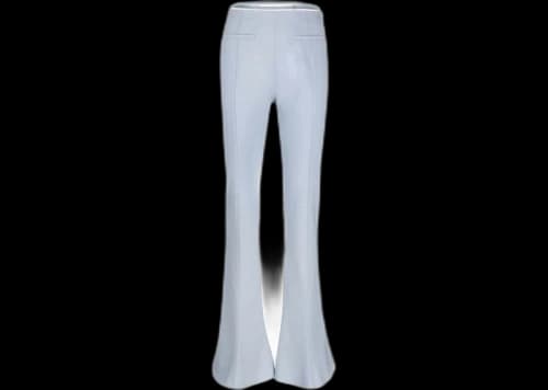 Jacquemus Wool-Blend Flared Trousers Trousers Blue