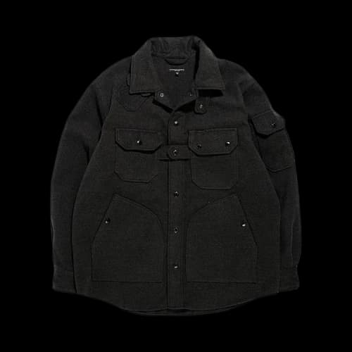 Engineered Garments Poly Fake Melton Explorer Shirt Jacket 'Charcoal'