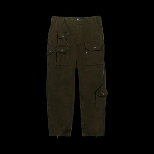 Engineered Garments Cotton Moleskin Flight Pants 'Olive'