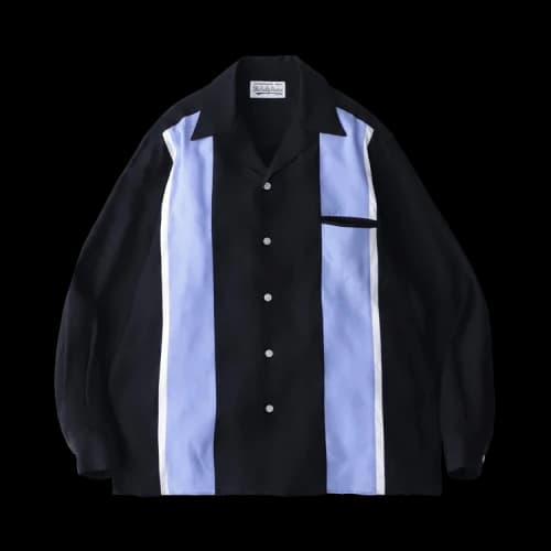 Wacko Maria Three Tone 50's Shirt (Type-1) 'Black'